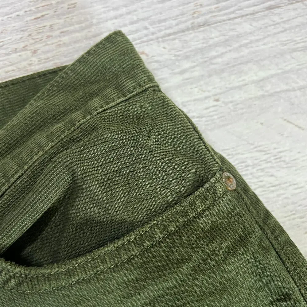 Polo Ralph Lauren PRL 750 Green Corduroy Bootcut Button Jeans 34x32 NWT